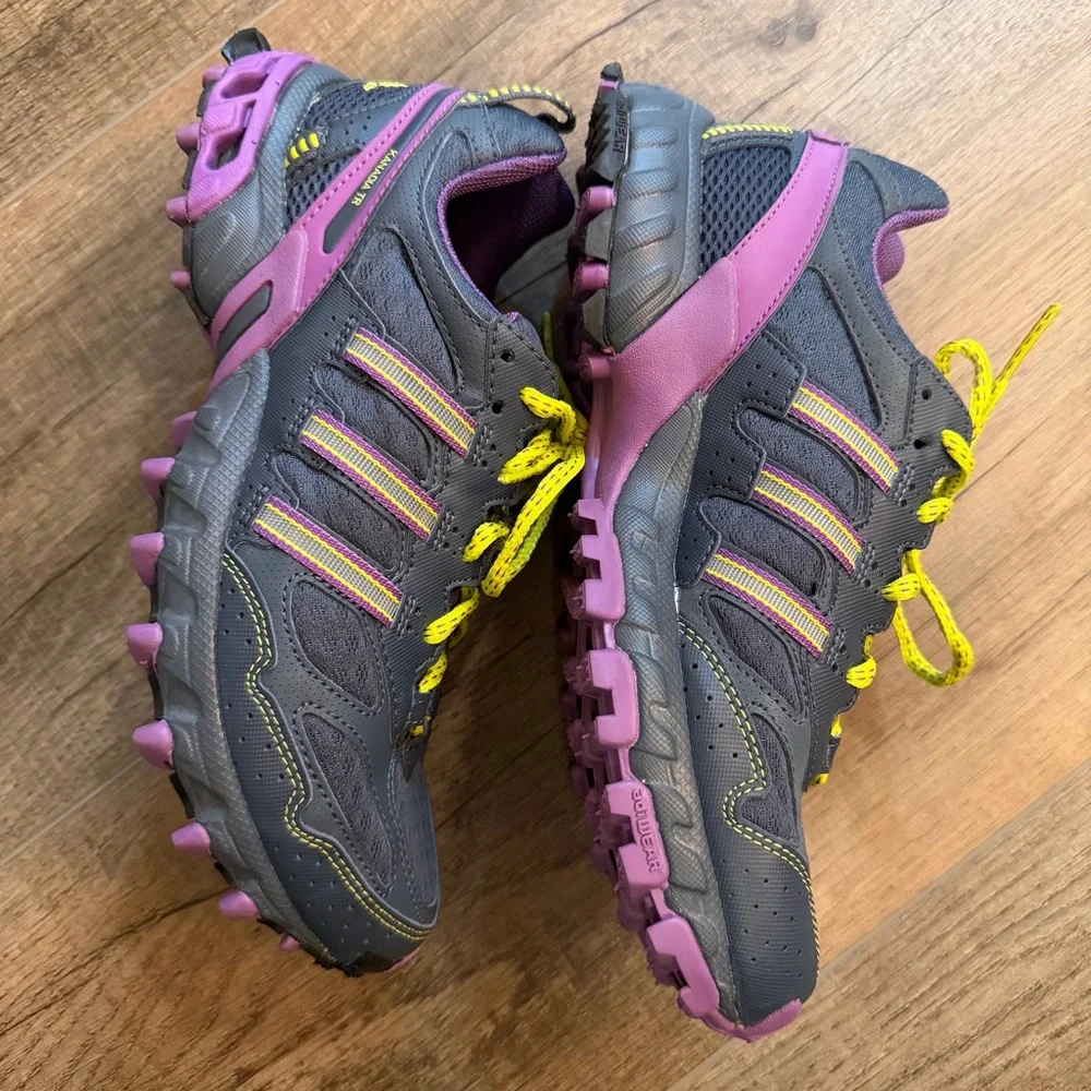 adidas Women’s 8 Kanadia TR Gray Purple‎ Athletic Shoes Running Hiking Outdoor